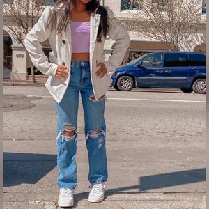 cute blue jeans distressed